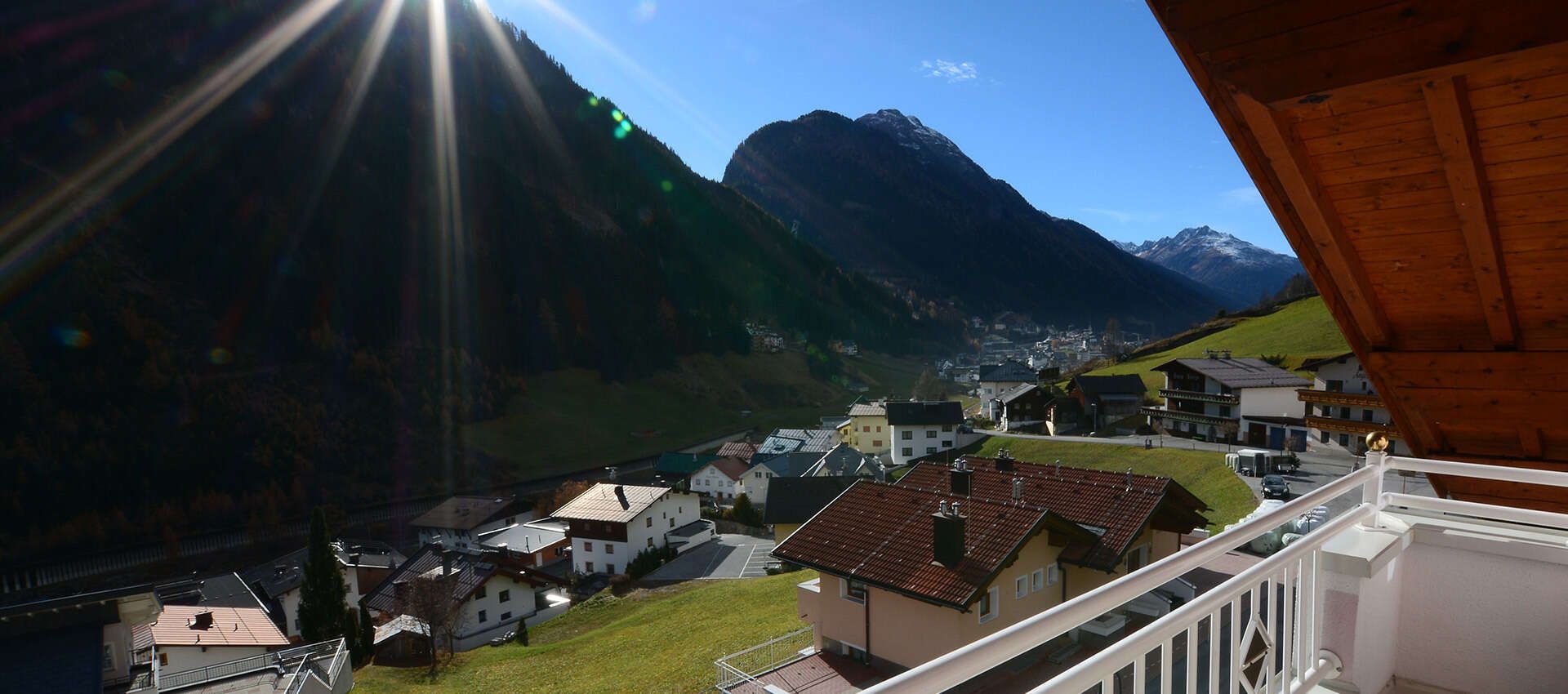 Aussicht vom Haus Ischglerblick in Tirol